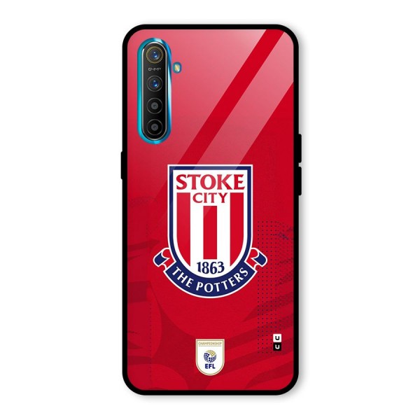 Stoke City Glass Back Case for Realme X2