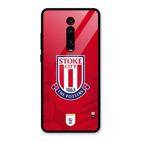 Stoke City Glass Back Case for Redmi K20