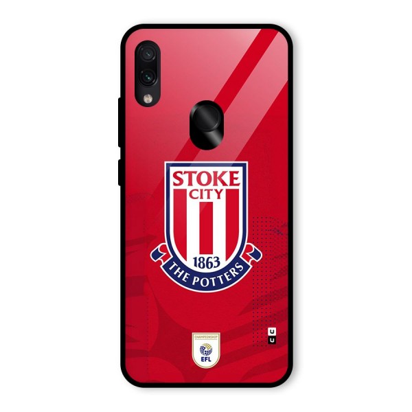 Stoke City Glass Back Case for Redmi Note 7