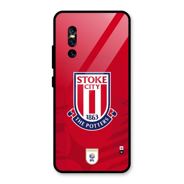 Stoke City Glass Back Case for Vivo V15 Pro