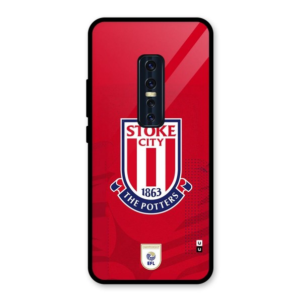 Stoke City Glass Back Case for Vivo V17 Pro