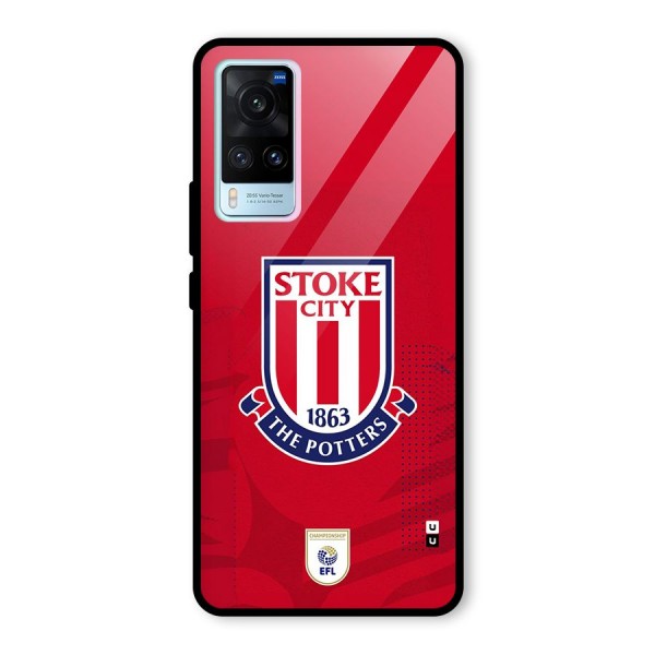 Stoke City Glass Back Case for Vivo X60