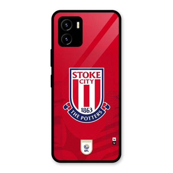 Stoke City Glass Back Case for Vivo Y15s