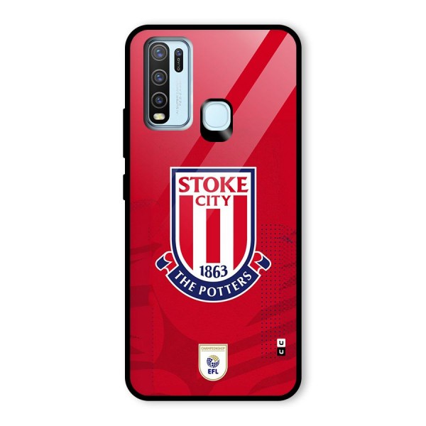 Stoke City Glass Back Case for Vivo Y50