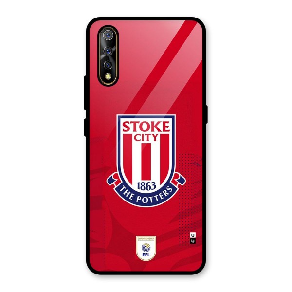 Stoke City Glass Back Case for Vivo Z1x