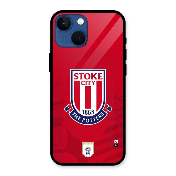 Stoke City Glass Back Case for iPhone 13 Mini