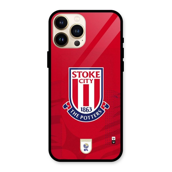 Stoke City Glass Back Case for iPhone 13 Pro Max