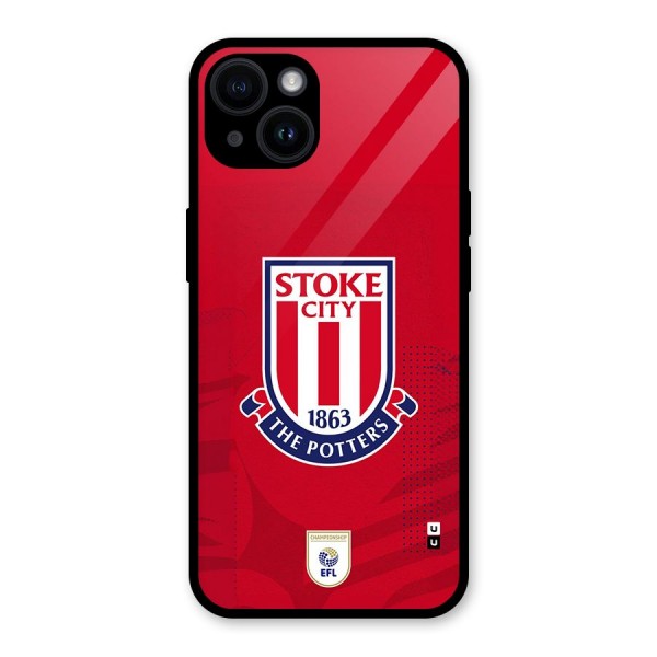 Stoke City Glass Back Case for iPhone 14