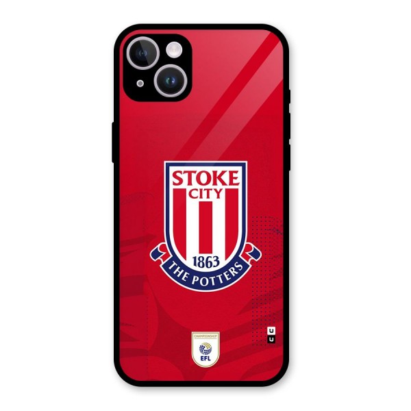 Stoke City Glass Back Case for iPhone 14 Plus