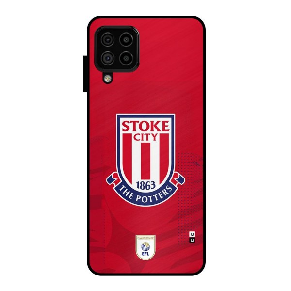 Stoke City Metal Back Case for Galaxy A22 4G