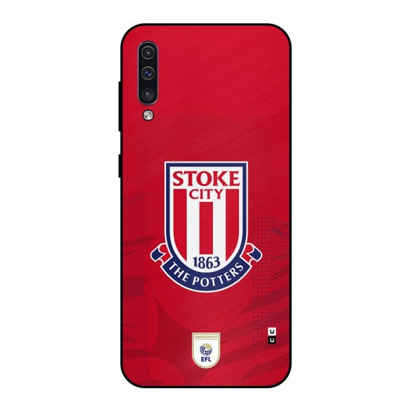 Stoke City Metal Back Case for Galaxy A50