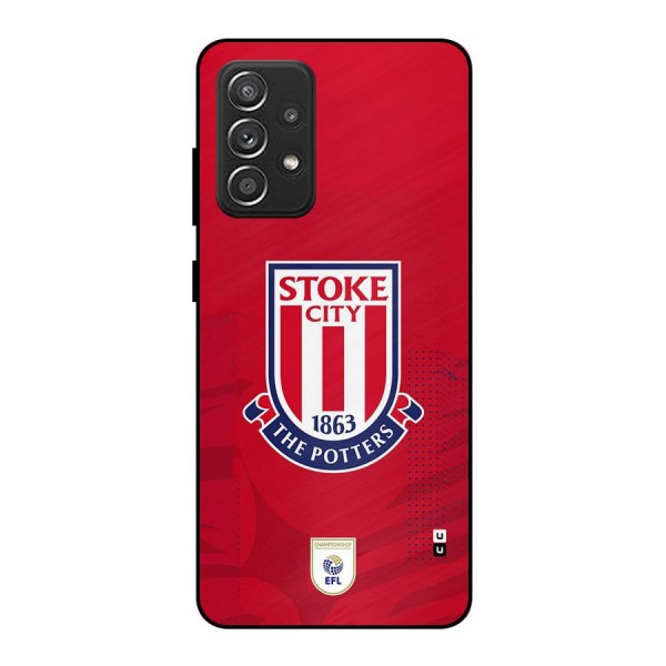 Stoke City Metal Back Case for Galaxy A52