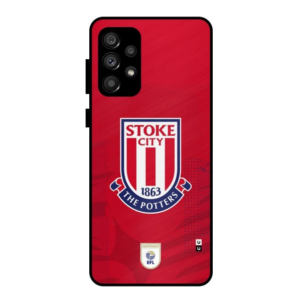Stoke City Metal Back Case for Galaxy A73 5G