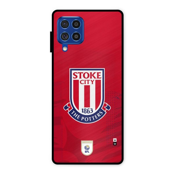 Stoke City Metal Back Case for Galaxy F62