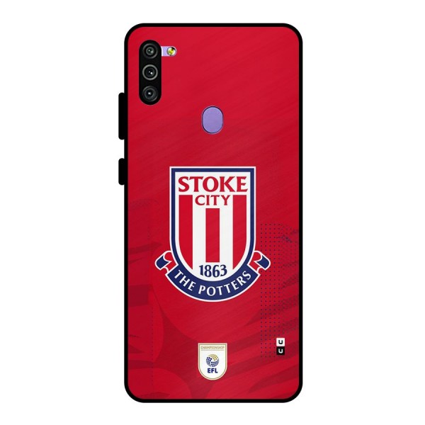 Stoke City Metal Back Case for Galaxy M11