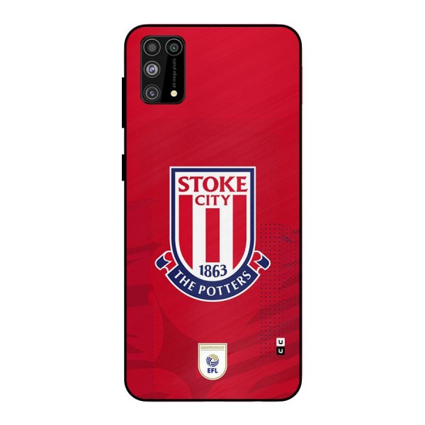 Stoke City Metal Back Case for Galaxy M31