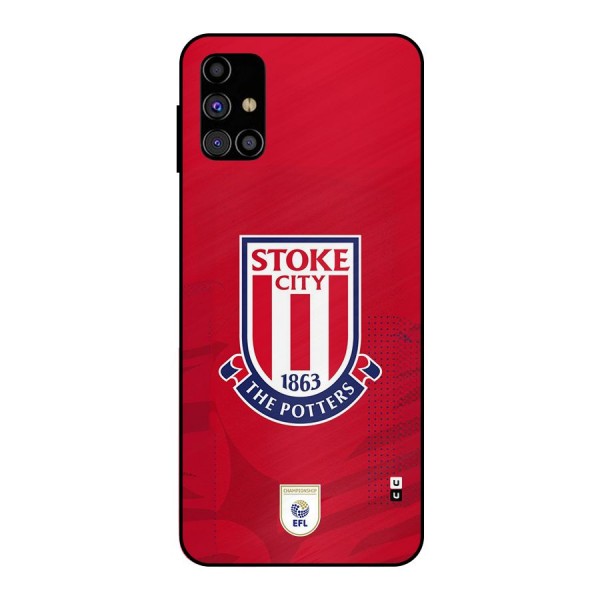 Stoke City Metal Back Case for Galaxy M31s