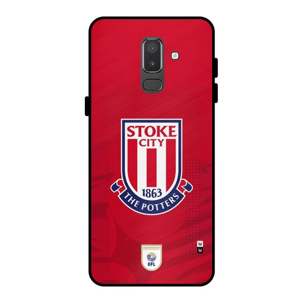 Stoke City Metal Back Case for Galaxy On8 (2018)