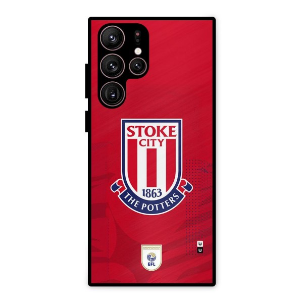 Stoke City Metal Back Case for Galaxy S22 Ultra 5G