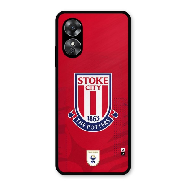 Stoke City Metal Back Case for Oppo A17