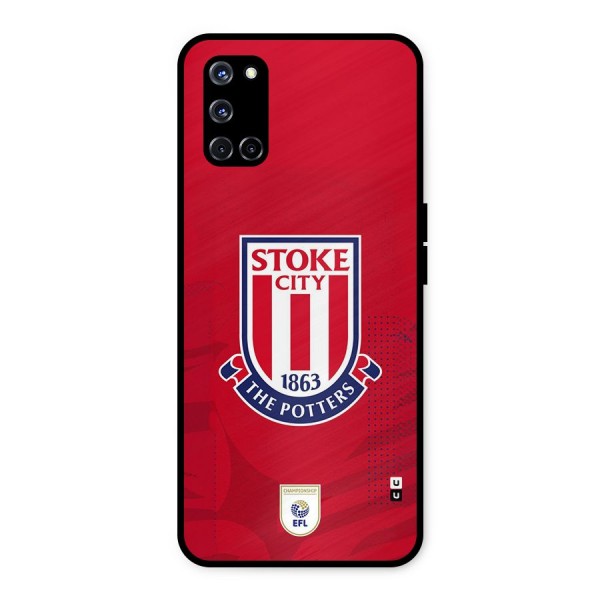 Stoke City Metal Back Case for Oppo A52