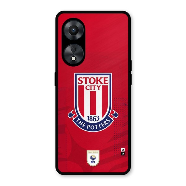 Stoke City Metal Back Case for Oppo A78