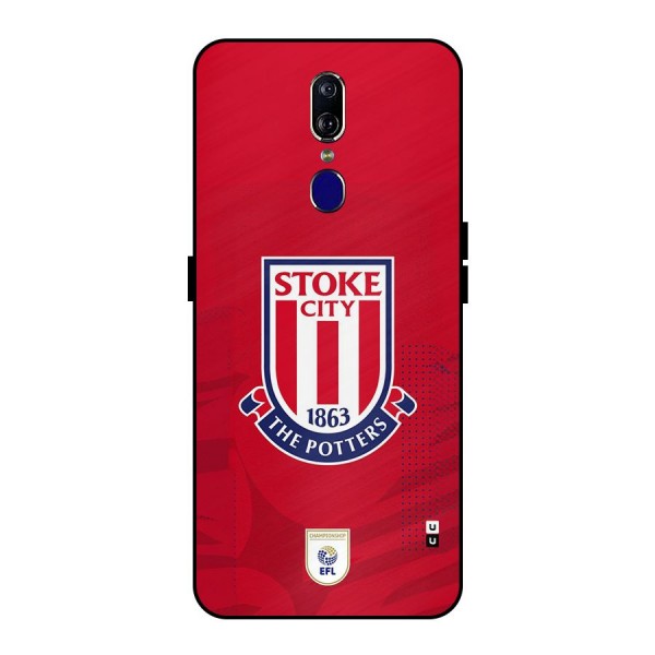 Stoke City Metal Back Case for Oppo F11