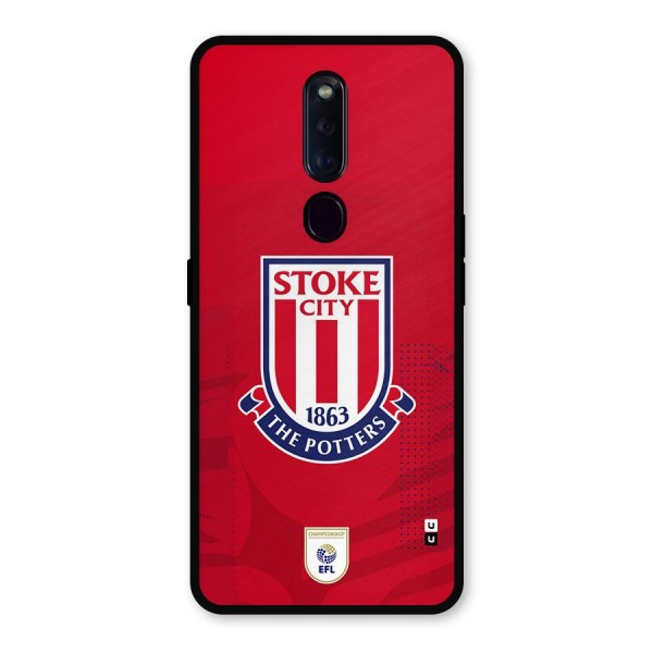 Stoke City Metal Back Case for Oppo F11 Pro