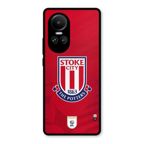 Stoke City Metal Back Case for Oppo Reno10