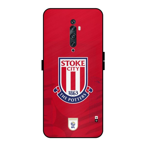 Stoke City Metal Back Case for Oppo Reno2 F