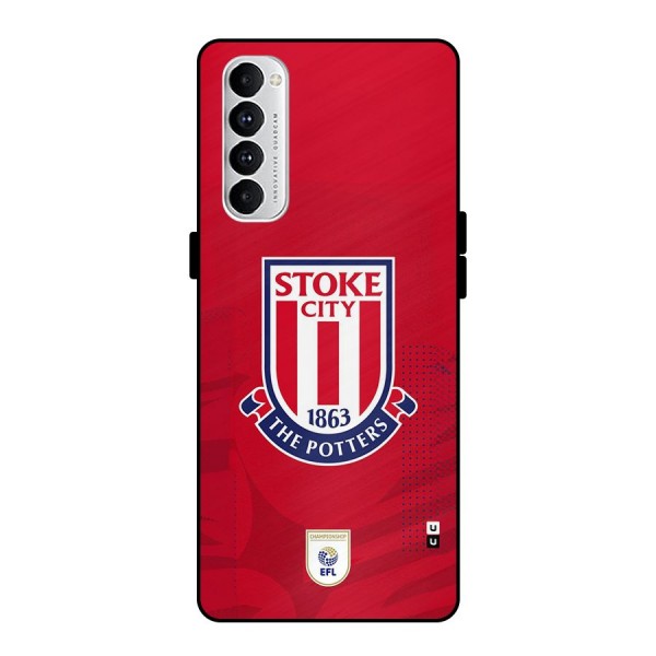 Stoke City Metal Back Case for Oppo Reno4 Pro