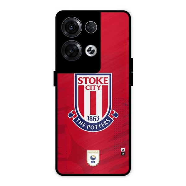 Stoke City Metal Back Case for Oppo Reno8 Pro 5G