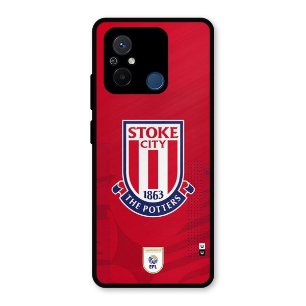 Stoke City Metal Back Case for Poco C55