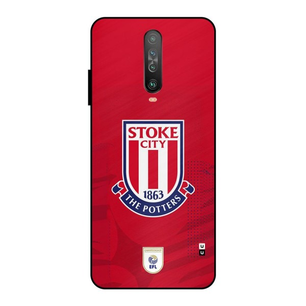 Stoke City Metal Back Case for Poco X2