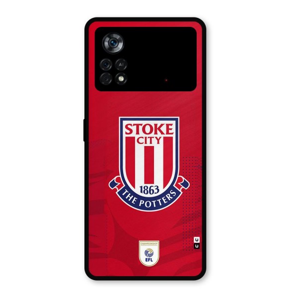 Stoke City Metal Back Case for Poco X4 Pro 5G