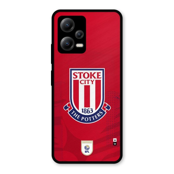 Stoke City Metal Back Case for Poco X5