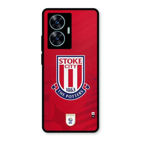 Stoke City Metal Back Case for Realme C55