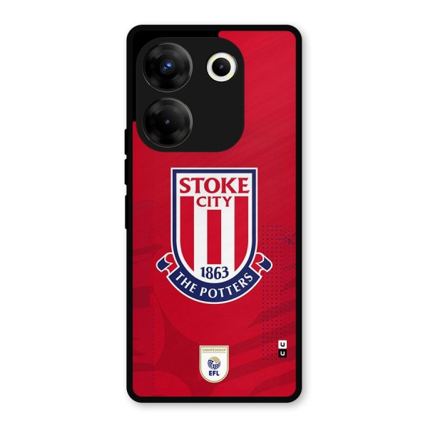 Stoke City Metal Back Case for Tecno Camon 20 Pro