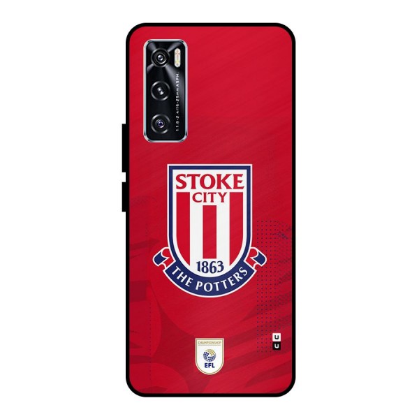 Stoke City Metal Back Case for Vivo V20 SE