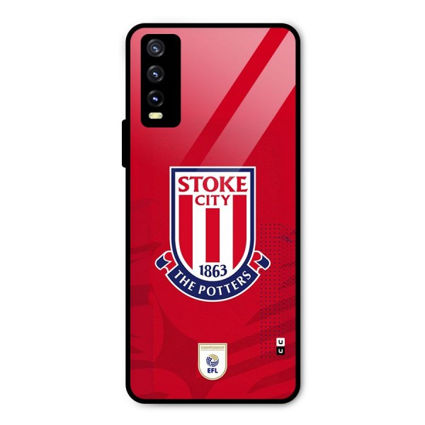 Stoke City Metal Back Case for Vivo Y20 2021