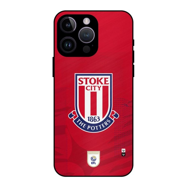 Stoke City Metal Back Case for iPhone 14 Pro Max