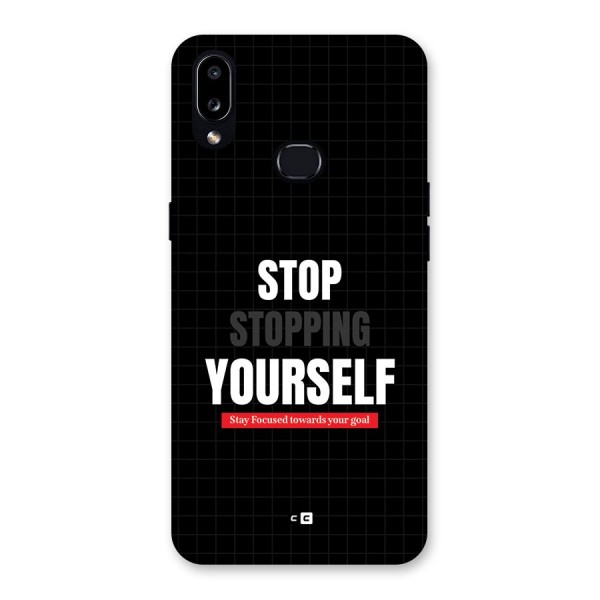 Stop Stopping Yourself Back Case for Galaxy A10s