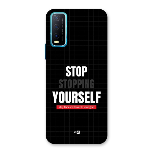 Stop Stopping Yourself Back Case for Vivo Y12s