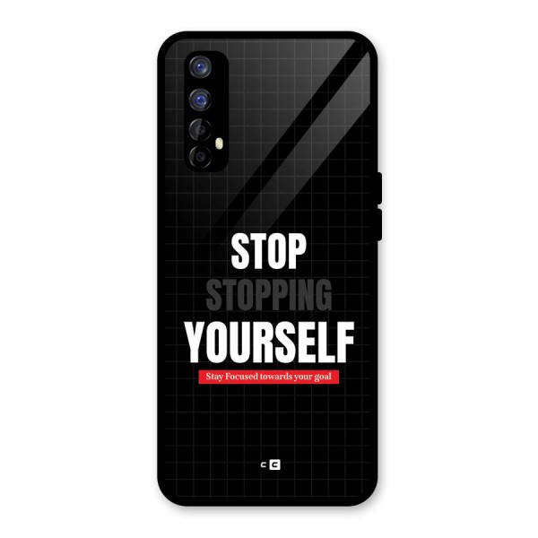 Stop Stopping Yourself Glass Back Case for Realme 7