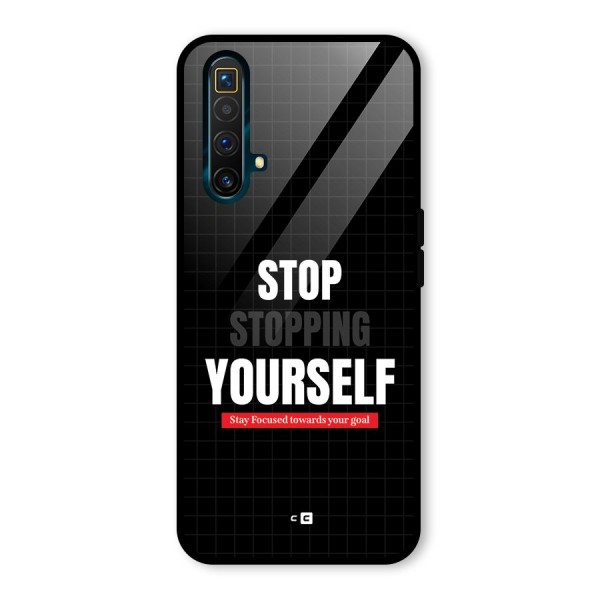 Stop Stopping Yourself Glass Back Case for Realme X3 SuperZoom