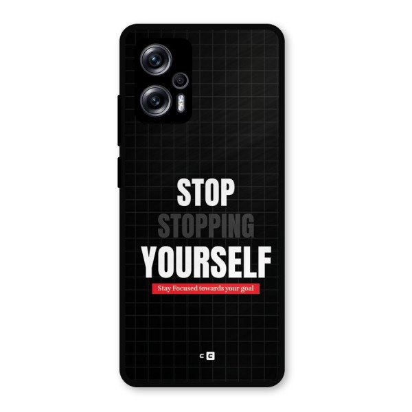 Stop Stopping Yourself Metal Back Case for Redmi K50i