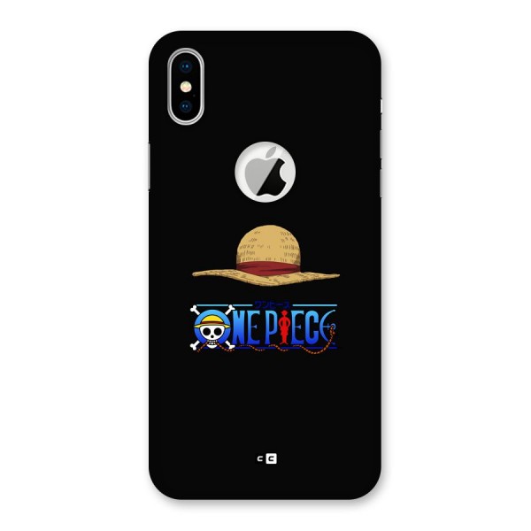 Straw Hat Back Case for iPhone X Logo Cut