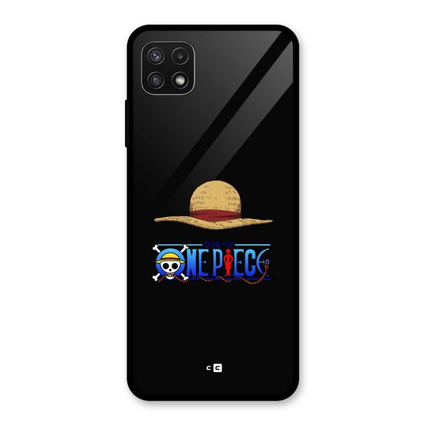 Straw Hat Glass Back Case for Galaxy A22 5G