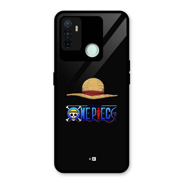 Straw Hat Glass Back Case for Oppo A53