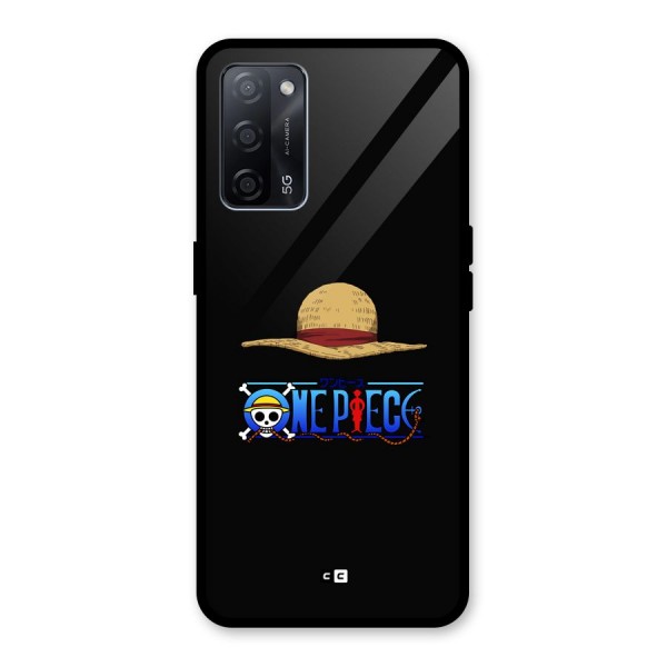 Straw Hat Glass Back Case for Oppo A53s 5G